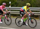 Richard Carapaz durante la jornada inicial de la Volta a Catalunya.