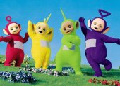 Botas inspiradas en "Teletubbies"
