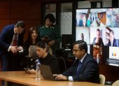 Diligencia. Defensores de los procesados acudieron a la Corte este miércoles 22 de marzo.