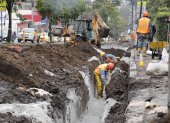 Inversión. Los trabajos en las avenidas Colón, Napo y Morán Valverde abarcan 5,8 km de pavimentación, por $ 5,8 millones más IVA.