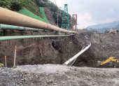 Los trabajos para precautelar la infraestructura siguen por parte de Petroecuador.