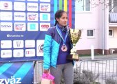 Magaly Bonilla obtuvo la medalla de bronce en la prueba desarrollada en Eslovaquia.