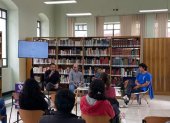Encuentro. Editores como Alexander Ávila, Santiago Larrea y Daniel Galeas discutieron su trabajo en el marco de la FILQ.