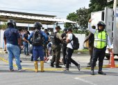 Un presunto sacapintas resultó muerto cuando huía, en El Guabo.