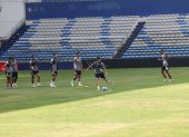 ESTADIO CAPWELL ENTRENAMIENTO DE EMELEC LA NOVEDA EN EL ENTRENAMIENTO ES EL CUCO ANGULO PERIODISTA: GINO ZAMBRANO FECHA: 02/03/2023 Agencia (ag-extra)
