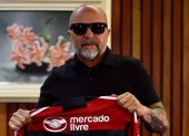 Jorge Sampaoli fue presentado como nuevo entrenador de Flamengo.