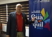 El presidente del COE, Jorge Delgado Panchana, aclaró varios puntos de los acuerdos sobre los Juegos Bolivarianos 2025.