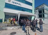 Fachada del Instituto de Seguridad Social de la Policía (Isspol), en Quito.