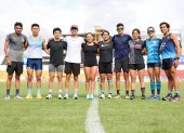 Los deportistas que forman parte del Team Ecuador para Copa Panamericana en Salinas.