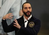Ejecutivo. El presidente de El Salvador, Nayib Bukele, en uno de sus discursos para sacar adelante a su país.
