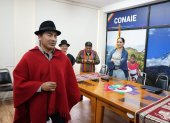 Al encuentro que se desarrolló en la sede de la Conaie, al norte de Quito, acudieron al menos siete legisladores de Pachakutik.