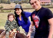 Maribel Guardia y su hijo