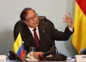 - El presidente colombiano, Gustavo Petro, participa en la inauguración de la Conferencia Internacional sobre el Proceso Político en Venezuela, hoy en Bogotá (Colombia). Petro abogó por la "reconstrucción democrática de América Latina" y apostó por el reingreso de Venezuela al Sistema Interamericano de Derechos Humanos. "América no puede ser un espacio de sanciones, tiene que ser un espacio de libertades, de democracia", dijo el presidente, que también se refirió a la petición de elecciones libres y "garantías para que el pueblo venezolano decida libremente y soberanamente qué quiere". EFE/ Mauricio Dueñas Castañeda