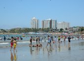 Playas. Los turistas sí se dieron tiempo para llegar a este sitio, así sea para no pernoctar.