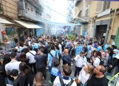 La afición del Napoli ya se alista para la fiesta de darse este jueves 3 de mayo