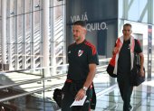 El cuerpo técnico y los jugadores de River Plate viajaron a Brasil.