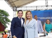 Darío Macas junto a Jenny Machuca, quien fue electa vicealcaldesa de Machala.