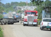 Los carros pesados entran y salen de las fábricas y talleres provocando ruido que aturde a los vecinos.