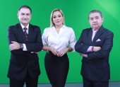 Steeven Macías, Cinthya Naveda y Javier Segarra.