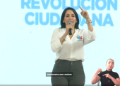 Luisa González, la aspirante presidencia por la Revolución Ciudadana.