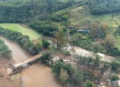 Brasil. Algunas zonas del Municipio de Caraá quedaron devastadas. Casas y puentes destruidos.