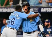 Randy Arozarena e Isaac Paredes fueron el poder en Rays.