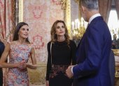 Letizia con Rania y Felipe VI