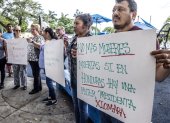 Activistas protestan por la muerte de mujeres en Honduras