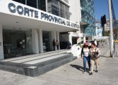 Diligencia. Cerca de las 10:00 de este miércoles 28 de junio se instaló la audiencia de apelación en la Corte de Pichincha.