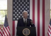 El presidente estadounidense, Joe Biden, pronuncia un discurso sobre política económica -denominada "Bidenomics", este 28 de junio de 2023.