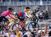El ciclista ecuatoriano Richard Carapaz durante la presentación de los equipos del Tour de Francia.