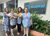 Apoyo. Voluntarias de Acorvol, en la organización de la colecta.