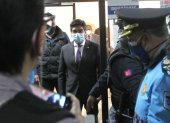 Diligencia. El exalcalde Jorge Yunda fue uno de los investigados por la Fiscalía por la compra de pruebas para detectar COVID.