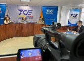 Encuentro. El pleno del TCE tuvo el 10 de julio de 2023 una sesión extraordinaria para evacuar el recurso del correísmo.