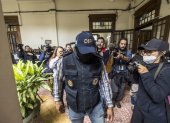 Personal de la Fiscalía realiza un allanamiento al Tribunal Supremo Electoral en Ciudad de Guatemala, la mañana de este jueves 11 de julio.
