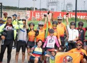 Cinco grupos urbanos de ciclistas participaron en la iniciativa.