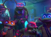 Fotografía cedida por Paramount Pictures que muestra un fragmento de la película "Teenage Mutant Ninja Turtles: Mutant Mayhem".