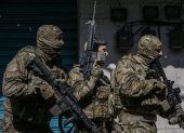 Imagen de archivo de policías militares realizan un operativo en Brasil.