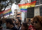 Panorama. Una manifestación de la comunidad LGBTI desarrollada en julio de este año en Caracas (Venezuela).