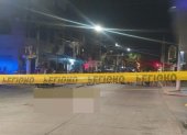 Escena. El hombre asesinado quedó tirado en la calle