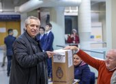 El presidente Alberto Fernández votó en las elecciones primarias de ayer, en Buenos Aires.