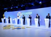 Foto del debate realizado el 13 de agosto por el CNE.