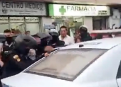 Captura de vídeo. La ciudadanía se mostró indignada ante el posible secuestro.