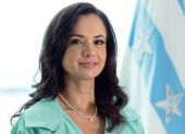 La prefecta del Guayas y presidenta de la Revolución Ciudadana, Marcela Aguiñaga.