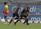 Cristian Enciso (6) festeja tras marcar el primer gol del cuadro lojano.
