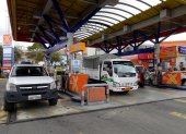 En Azuay, Cuenca, escaseaba el combustible.