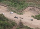 Operativo. La pista clandestina fue encontrada por la vigilancia aérea.