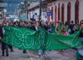 Situación. Ciudadanos protestaron a favor del aborto