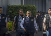 Acto. El fiscal Curruchiche dirige operativo en centro electoral