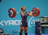 Angie Palacios demostró que es una de las mejores exponentes en el levantamiento de pesas a nivel mundial.